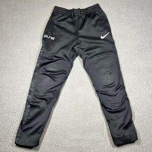 Nike Elite Dri-FIT Basketball Pants Kids XL Black Tapered Joggers 856039-010